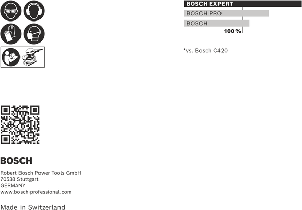 Bosch EXPERT C470 砂紙套裝 115 x 107 毫米。